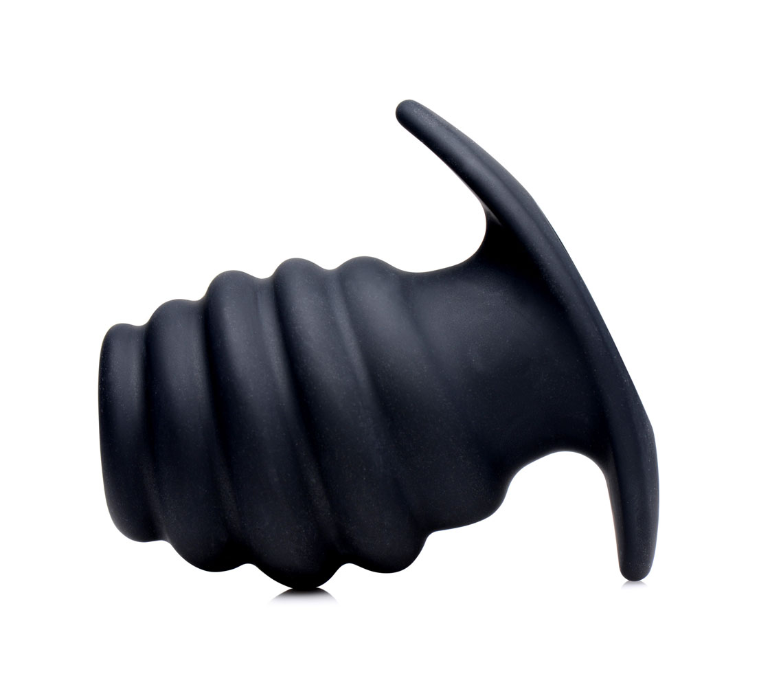 L0cCuVJfaveatI6wp8FYMoAhlGYF7CA8 Hive Ass Tunnel Silicone Ribbed Hollow Anal Plug - Medium - Image 1