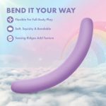 Play With Me Silicone Double Ended Vibrator - Purple - Image 3