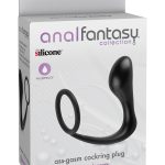 Anal Fantasy Collection Ass Gasm Cockring Plug - Black
