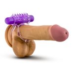 Play With Me - the Player - Vibrating Double Strap Ring - Purple - Image 4