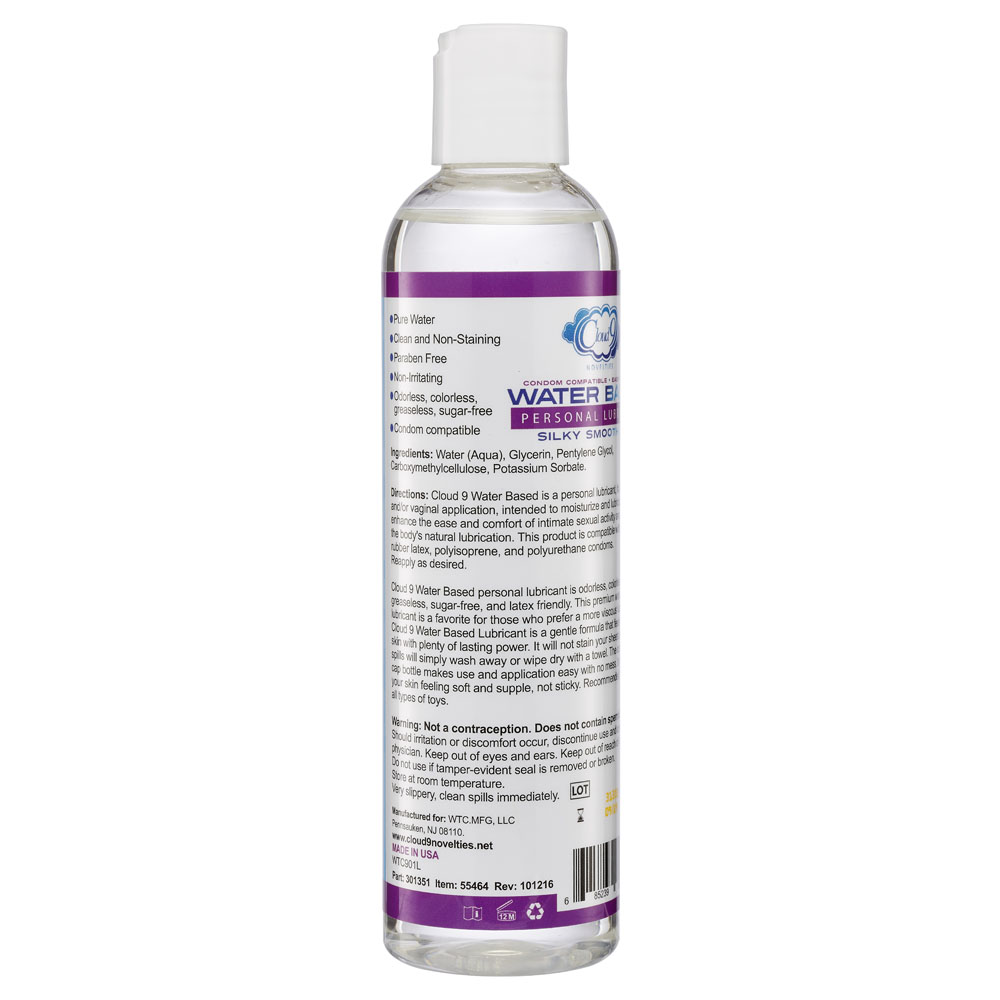 LNqwOPWHohUrj142Yblikos4Bytn6oDI Cloud 9 Water Based Personal Lubricant 8 Fl. Oz. - Image 1