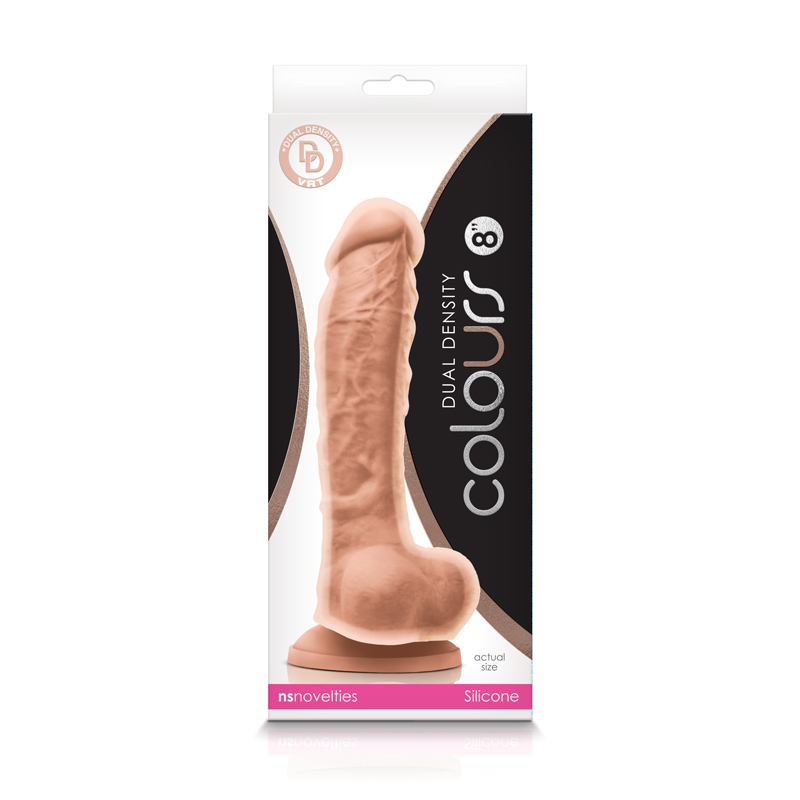 LQj7hvj9XuEYjV7SF3QJ0LiuiVg8H6dg Colours - Dual Density - 8 Inch Dildo - White - Image 1