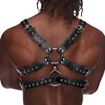 Gemini Leather Harness - One Size - Black