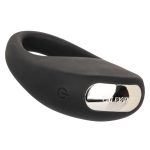 Silicone Rechargeable Pleasure Ring - Black - Black - Image 6