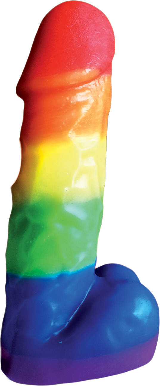 Lbt42aOCwAd5YRwjudJVeaGv1FoitTmD Rainbow Pecker Party Candle 7 Inches - Image 1