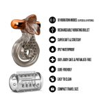 Stay Hard Vibrating Cock Ring Set With Sleeve Textured Sheath - Image 3