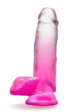 B Yours - Sugar Magnolia - 7 Inch Dildo - Fuchsia - Image 5