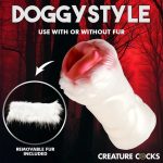 Snow She-Wolf Silicone Stroker - White - Image 3