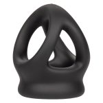 Alpha Liquid Silicone Dual Cage and Ring - Black Ring - Black - Image 6