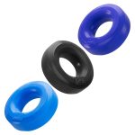 Hunkyjunk Huj3 C-Ring 3 Pk - Blue / Multi - Image 2