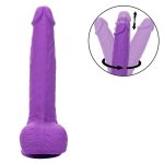 Rechargeable Gyrating and Thrusting Silicone Studs - Purple - Image 4