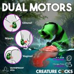 Tongue Lasher Silicone Vibrator - Green - Image 4