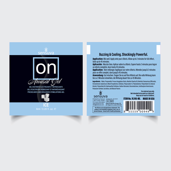 MEYZ5W32 On Ice Arousal Gel 6ml Single-Use Packet - Image 1