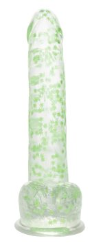 Naughty Bits I Leaf Dick Glow-in-the-Dark Weed Leaf Dildo - Glow in the Dark - Image 4