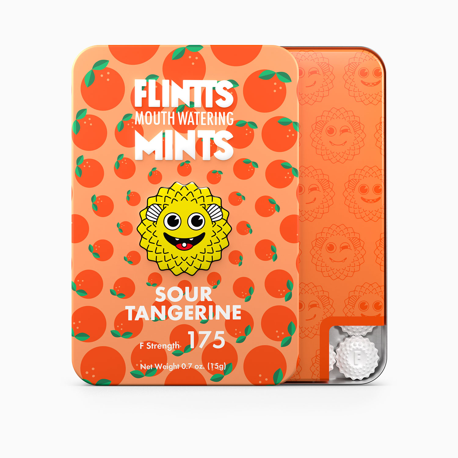 MO4pPdscUJvqOKt4iaZ1Y0M68kPC7rJy Flintts Mouth Watering Mints Sour Tangerine - F-Strength 175 - Image 1
