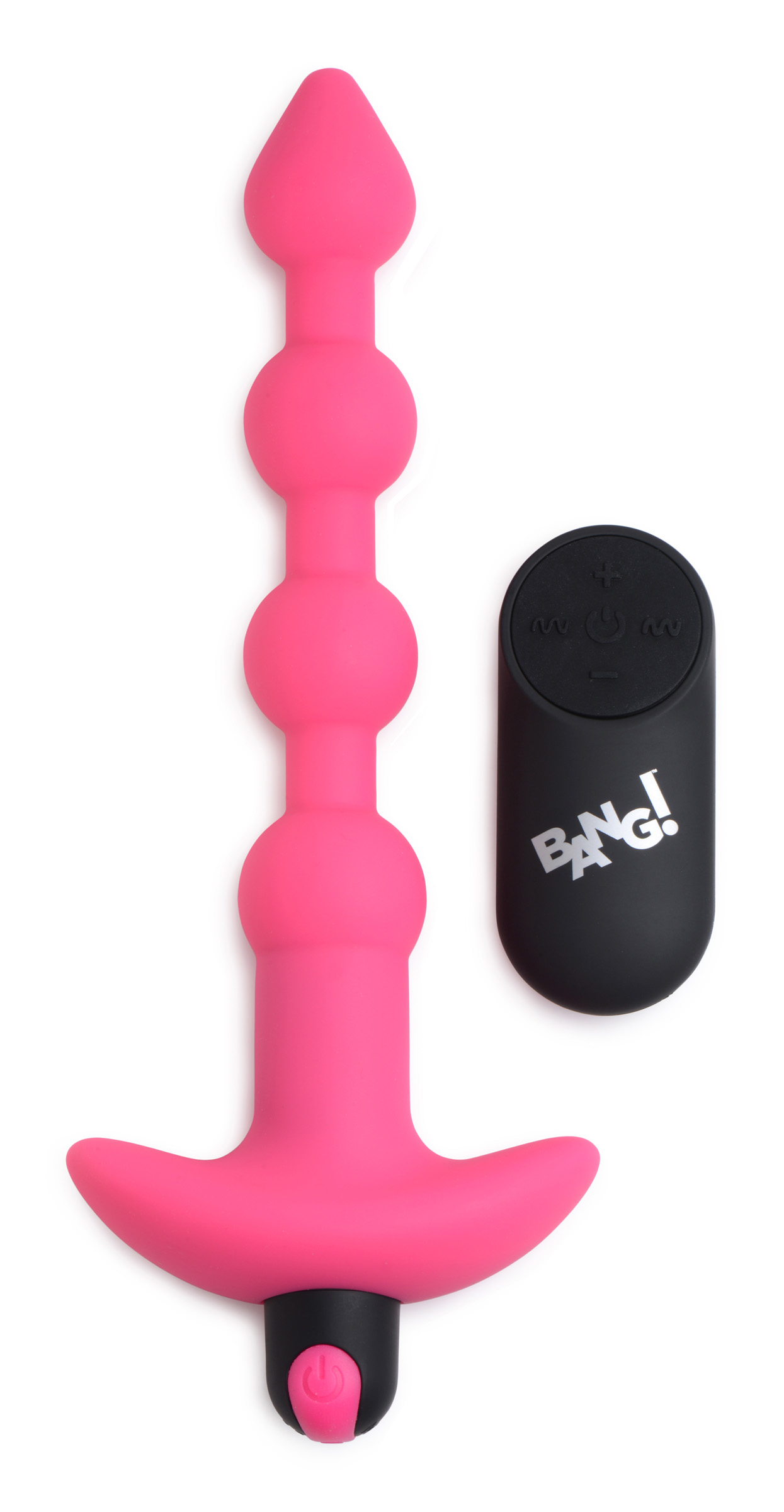 MRFx60uvny1RHxVDAMg7XU8lTsHoSrul Bang - Vibrating Silicone Anal Beads and Remote Control - Pink - Image 1