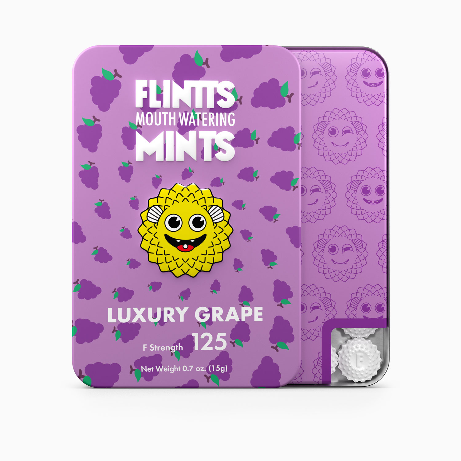MVnhFNIuQbRogyoReD7YRokieRXqtcZg Flintts Mouth Watering Mints Luxury Grape - F-Strength 125 - Image 1