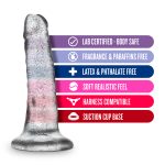 Naturally Yours - 5.5 Inch Glitter Dong - Sparkling Clear - Image 3
