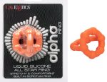 Alpha Liquid Silicone All Star Ring - Orange - Image 9