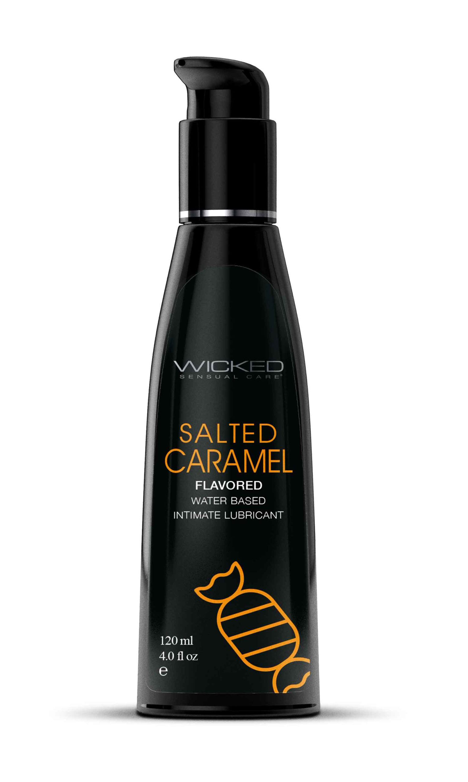 MmMpdihKiThnCnr1J7MW4dU9V8H5iF8Z Aqua Salted Caramel Flavored Water Based Intimate Lubricant - 4 Fl. Oz. - Image 1