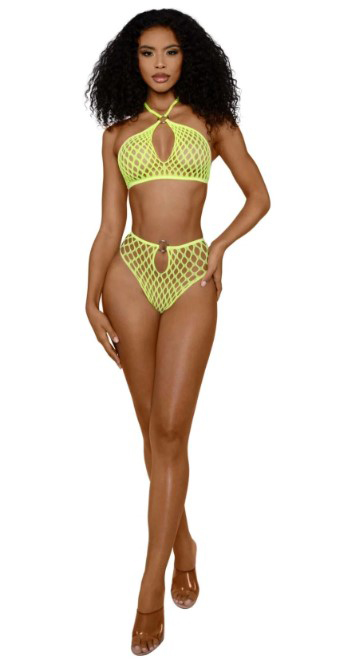 Mzh9SViv Situation Net 2-Piece Set - Os - Neon Yellow - Image 1