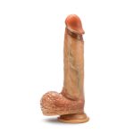 Renaissance - Raphael - 9.5 Inch Sliding Foreskin Dildo With Squeezable Balls - Tan - Image 8