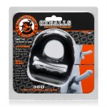 360 2- Way Cockring and Ballsling - Black - Image 3