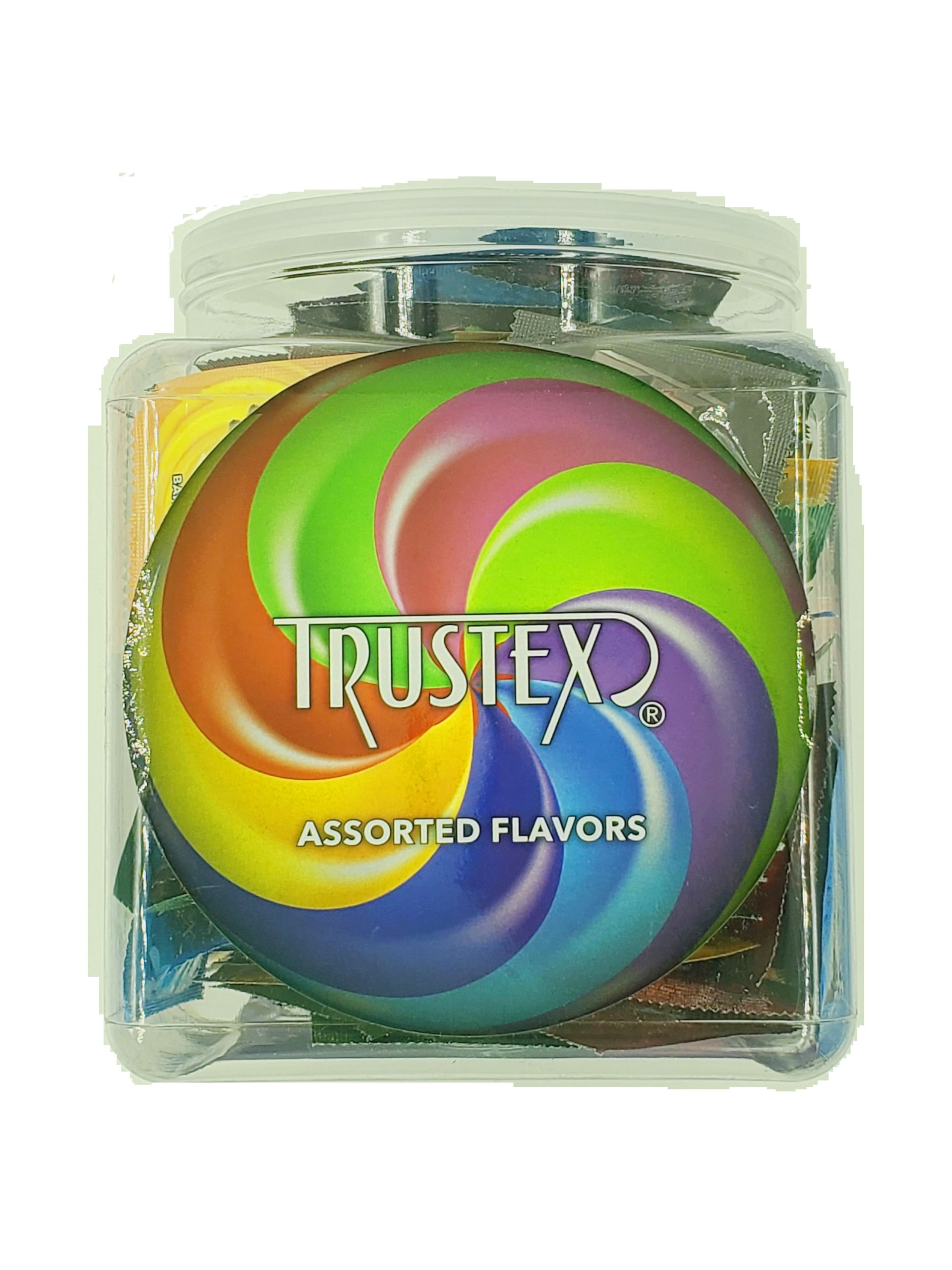NKf4ryuVU71uN0k3zT03MCMHNq68gCMf Trustex Flavored Lubricated Condoms 144 Pieces Box - Assorted Flavors - Image 1