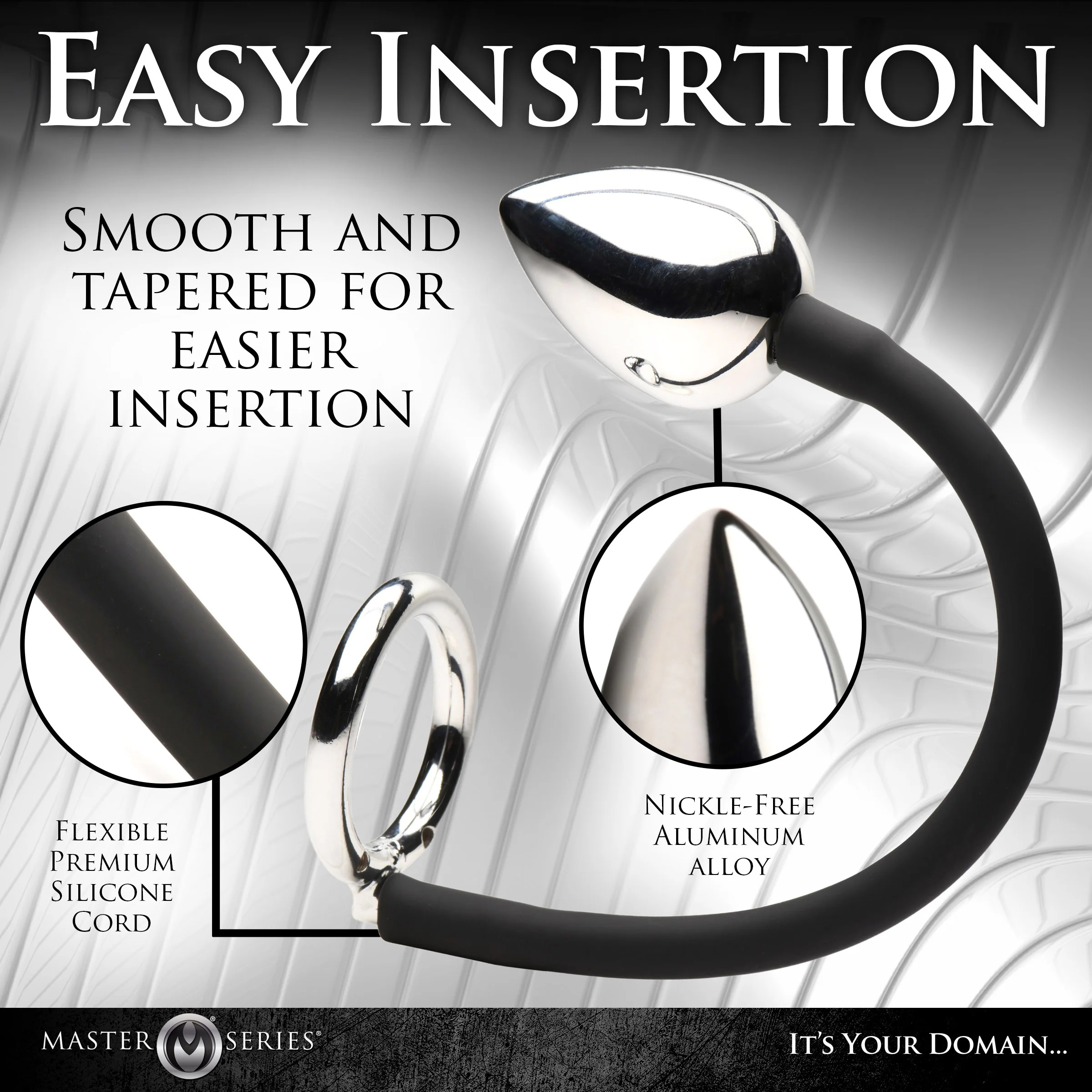 Na6KpZoJz4vRuFvOfTOIxnfUxbZKJZ5j Tug Plus Plug Cock and Ball Ring With Anal Plug - Black - Image 1