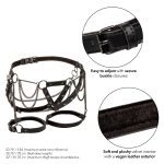 Euphoria Collection Plus Size Thigh Harness With Chains - Black - Image 2