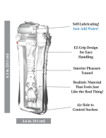 Pdx Extreme Wet Pussies Super Luscious Lips Self-Lubricating Stroker - Frosted - Image 4