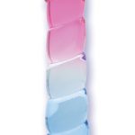 Shades, 7.5" Swirl Jelly Tpr Gradient Dong - Pink and Blue