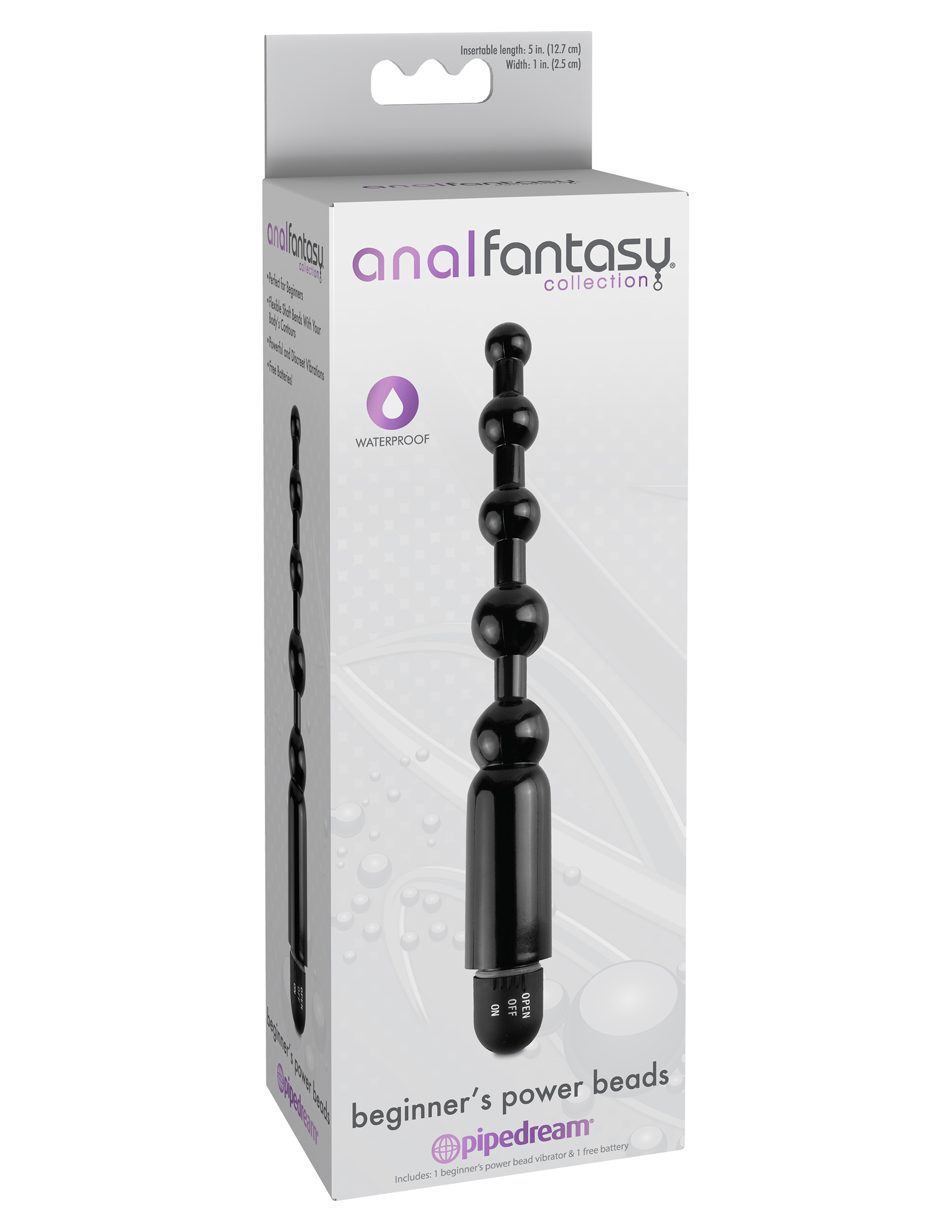 OBk8I6FZIHoGoECvF8xJ1qTGRH94KXji Anal Fantasy Collection Beginners Power Beads - Black - Image 1