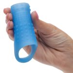 Basic Essentials Liquid Silicone Pleasure Enhance - Blue - Image 3