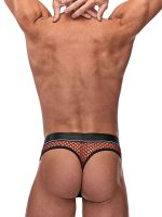 Cock Pit Net Cock Ring Thong - S/ M - Burgundy - Image 4