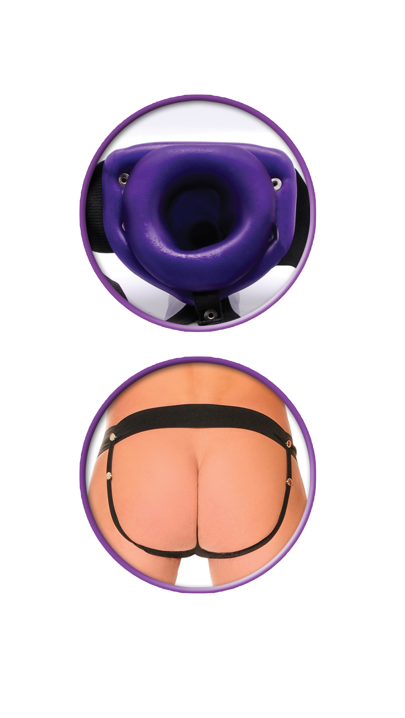 OXWoWE3YYjiNz1AIxqWcZf5Qfb8zyZab Fetish Fantasy Series for Him or Her Hollow Strap-on - Purple - Image 1