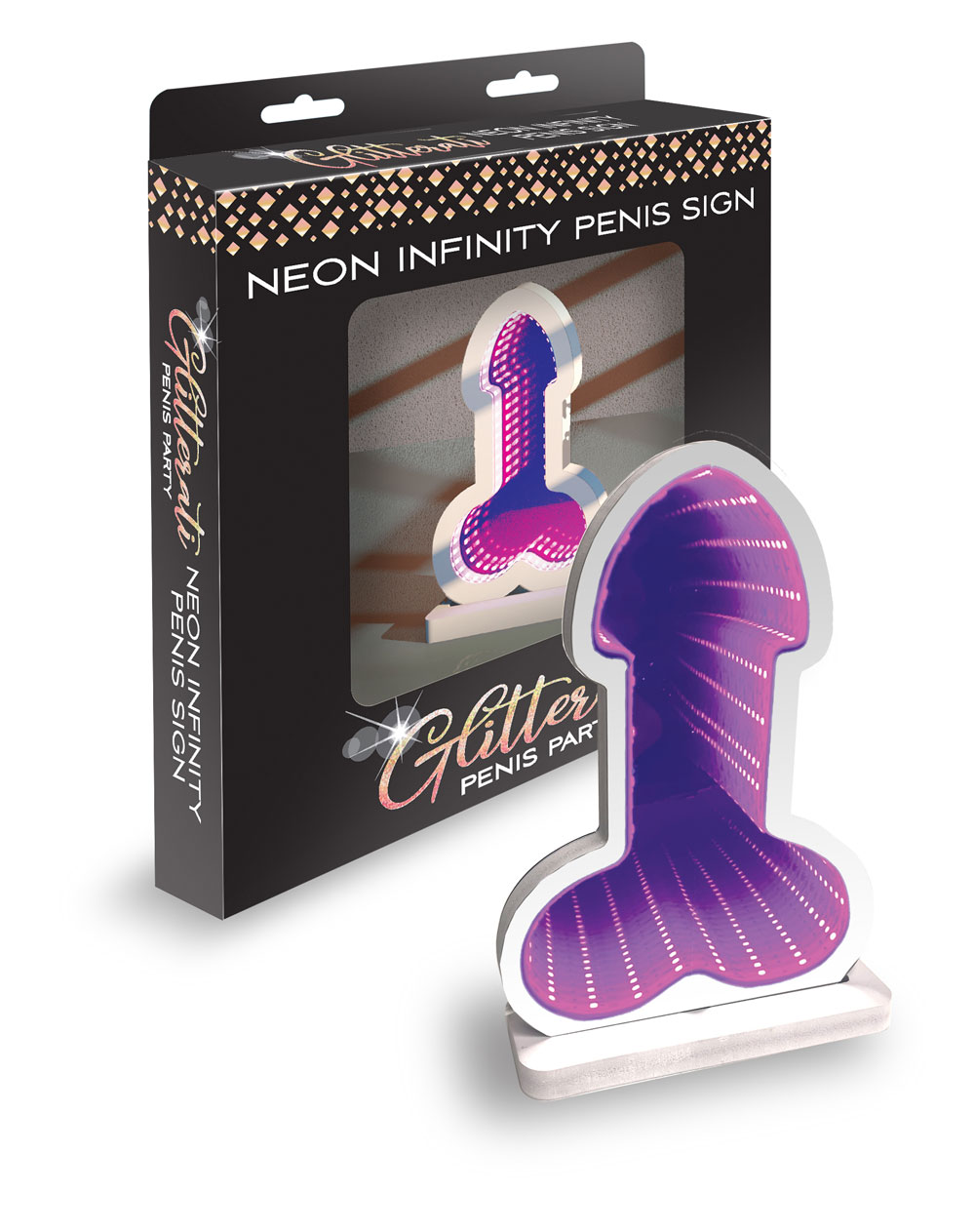OYilHkj2 Infinity Penis Light Glitterati Penis Party - Purple - Image 1