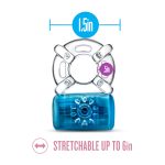 Play With Me - Pleaser Rechargeable C-Ring - Blue - Image 3
