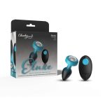 Eluxe Vibrating Clr Gem Bluombre Plug Sm With Remote