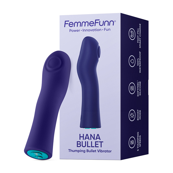 OtF7xl4X Hana Bullet Thumping Vibrator - Purple - Image 1