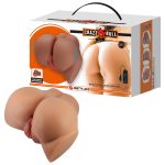 Emilia Realistic Vagina and Ass Vibrator - Tan