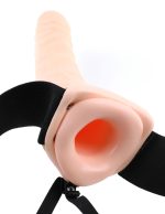Fetish Fantasy Series 8-Inch Vibrating Hollow Strap-on - Flesh - Image 2