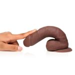 Easy Riders 7" Silicone Dildo With Balls - Dark - Image 3
