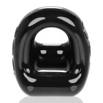 360 2- Way Cockring and Ballsling - Black - Image 3