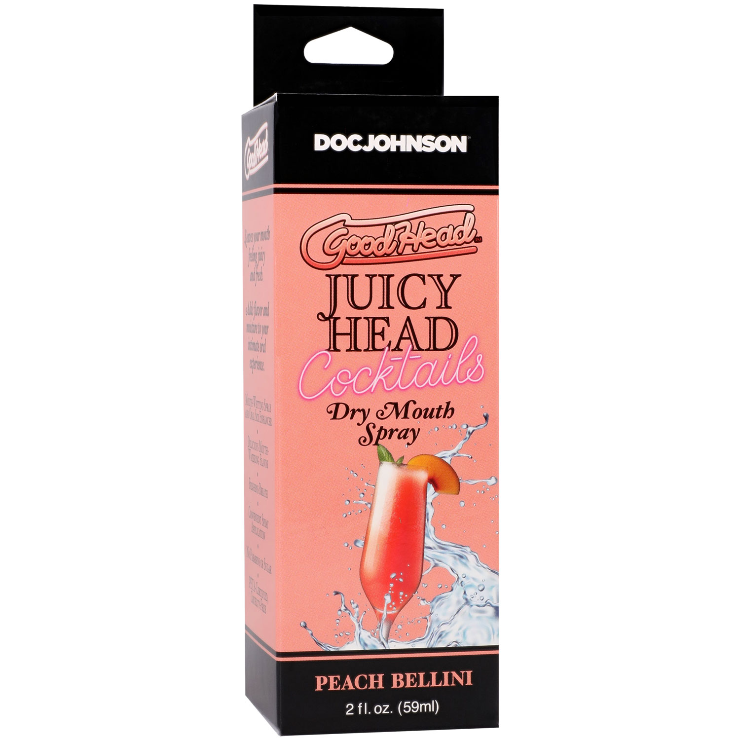 PBFhqqhF Goodhead - Juicy Head - Cocktails Dry Mouth Spray Peach Bellini - 2oz - Image 1