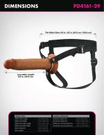 Fantasy X-Tensions Elite 9" Silicone Hollow Strap on - Brown - Image 2