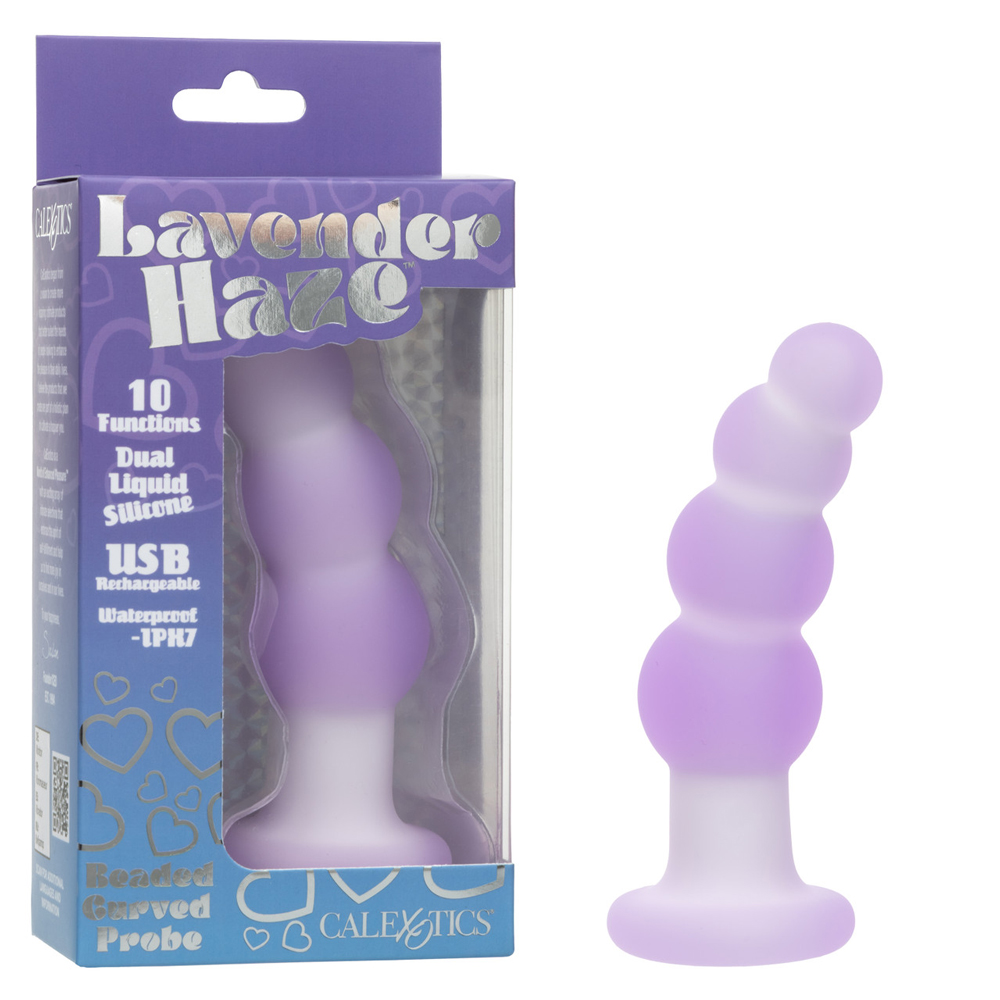 PHGmp9bY Lavender Haze Beaded Curved Probe - Purple - Image 1