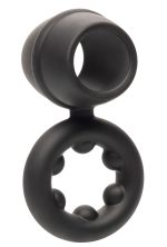Alpha Liquid Silicone Dual Support Magnum Ring - Black - Image 2