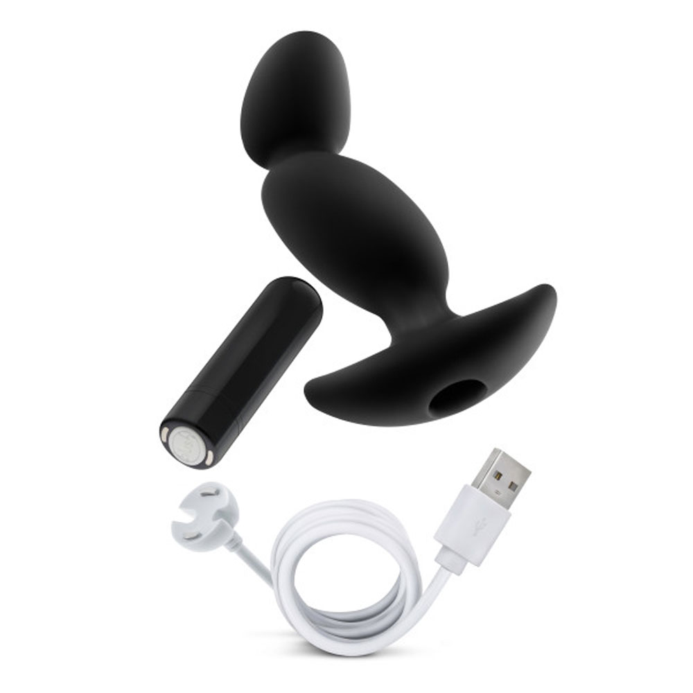 Phb0mTqCoE6cCC5n4oQqBSIc1aV58pwS Anal Adventures- Platinum - Silicone Vibrating Prostate Massager 04-Black - Image 1