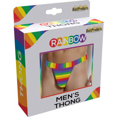 PiLJEZw1 Rainbow Mens Thong - Image 1